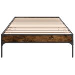vidaXL Rám postele Dymová dub 80 x 200 cm Kompozitné drevo – Obrázok 4