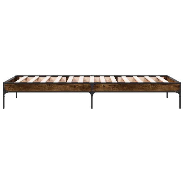 vidaXL Rám postele Dymová dub 80 x 200 cm Kompozitné drevo – Obrázok 5