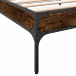 vidaXL Rám postele Dymová dub 80 x 200 cm Kompozitné drevo – Obrázok 6