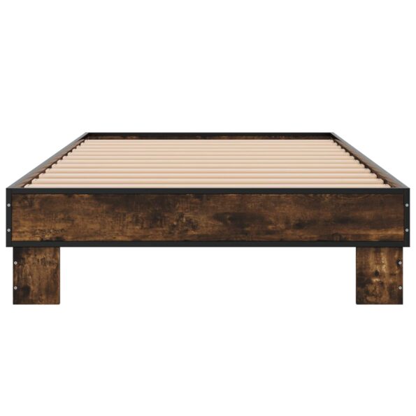 vidaXL Rám postele Dymový dub 80 x 200 cm Kompozitné drevo – Obrázok 4