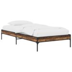 vidaXL Rám postele Staré drevo 80 x 200 cm Kompozitné drevo
