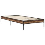 vidaXL Rám postele Staré drevo 80 x 200 cm Kompozitné drevo – Obrázok 2