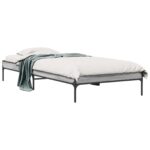 vidaXL Rám postele Sivý Sonoma 80 x 200 cm Kompozitné drevo – Obrázok 2