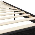 vidaXL Rám postele Čierny dub 80 x 200 cm Kompozitné drevo – Obrázok 5