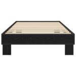 vidaXL Rám postele Čierny dub 80 x 200 cm Kompozitné drevo – Obrázok 3