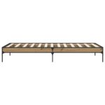 vidaXL Rám postele Dub artisan 80 x 200 cm Kompozitné drevo – Obrázok 4