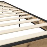 vidaXL Rám postele Dub artisan 80 x 200 cm Kompozitné drevo – Obrázok 5