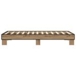 vidaXL Rám postele Dub artisan 80 x 200 cm Kompozitné drevo – Obrázok 4