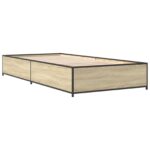 vidaXL Rám postele Dub sonoma 80 x 200 cm Kompozitné drevo – Obrázok 3