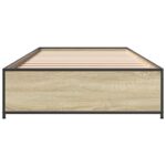 vidaXL Rám postele Dub sonoma 80 x 200 cm Kompozitné drevo – Obrázok 4