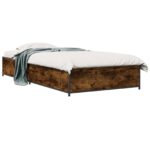 vidaXL Rám postele Dymový dub 80 x 200 cm Kompozitné drevo – Obrázok 2