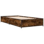 vidaXL Rám postele Dymový dub 80 x 200 cm Kompozitné drevo – Obrázok 3