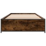 vidaXL Rám postele Dymový dub 80 x 200 cm Kompozitné drevo – Obrázok 4