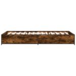 vidaXL Rám postele Dymový dub 80 x 200 cm Kompozitné drevo – Obrázok 5