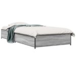 vidaXL Rám postele Sivý Sonoma 80 x 200 cm Kompozitné drevo – Obrázok 2