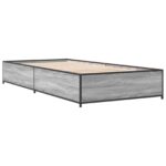vidaXL Rám postele Sivý Sonoma 80 x 200 cm Kompozitné drevo – Obrázok 3
