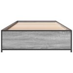 vidaXL Rám postele Sivý Sonoma 80 x 200 cm Kompozitné drevo – Obrázok 4
