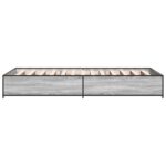 vidaXL Rám postele Sivý Sonoma 80 x 200 cm Kompozitné drevo – Obrázok 5