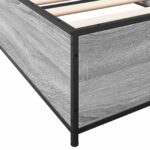 vidaXL Rám postele Sivý Sonoma 80 x 200 cm Kompozitné drevo – Obrázok 6