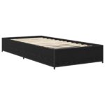 vidaXL Rám postele Čierny dub 80 x 200 cm Kompozitné drevo – Obrázok 2