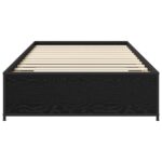 vidaXL Rám postele Čierny dub 80 x 200 cm Kompozitné drevo – Obrázok 3