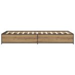 vidaXL Rám postele Dub artisan 80 x 200 cm Kompozitné drevo – Obrázok 4