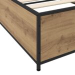 vidaXL Rám postele Dub artisan 80 x 200 cm Kompozitné drevo – Obrázok 5