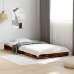 vidaXL Rám postele Dymový dub 80 x 200 cm Kompozitné drevo