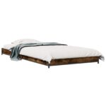 vidaXL Rám postele Dymový dub 80 x 200 cm Kompozitné drevo – Obrázok 2