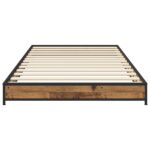 vidaXL Rám postele Staré drevo 80 x 200 cm Kompozitné drevo – Obrázok 3