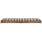 vidaXL Rám postele Staré drevo 80 x 200 cm Kompozitné drevo – Obrázok 4