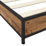 vidaXL Rám postele Staré drevo 80 x 200 cm Kompozitné drevo – Obrázok 5