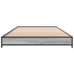 vidaXL Rám postele Sivý Sonoma 80 x 200 cm Kompozitné drevo – Obrázok 4