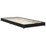 vidaXL Rám postele Čierny dub 80 x 200 cm Kompozitné drevo – Obrázok 2