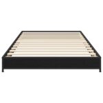 vidaXL Rám postele Čierny dub 80 x 200 cm Kompozitné drevo – Obrázok 3