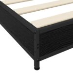vidaXL Rám postele Čierny dub 80 x 200 cm Kompozitné drevo – Obrázok 5