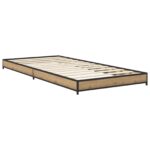 vidaXL Rám postele Dub artisan 80 x 200 cm Kompozitné drevo – Obrázok 2