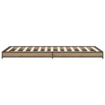 vidaXL Rám postele Dub artisan 80 x 200 cm Kompozitné drevo – Obrázok 4