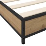 vidaXL Rám postele Dub artisan 80 x 200 cm Kompozitné drevo – Obrázok 5