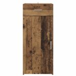 vidaXL Úložná skrinka Staré drevo 40 x 42,5 x 93 cm Konštruované drevo – Obrázok 5