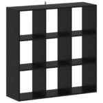 vidaXL Knižnica Čierny dub 102 x 32 x 102 cm – Obrázok 2