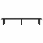 vidaXL Stojan na monitor Čierny dub 100 x 27 x 15 cm Kompozitné drevo – Obrázok 4