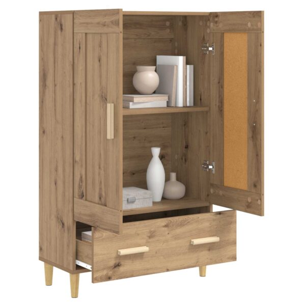vidaXL Highboard Dub artisan 70 x 31 x 115 cm Kompozitné drevo – Obrázok 5