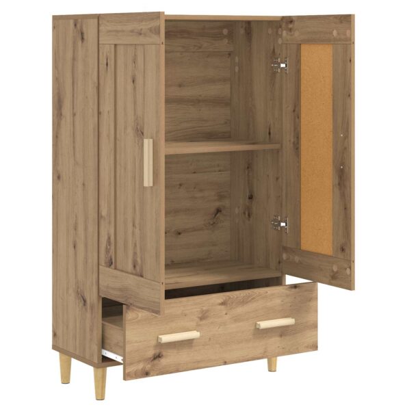 vidaXL Highboard Dub artisan 70 x 31 x 115 cm Kompozitné drevo – Obrázok 7