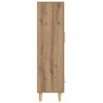 vidaXL Highboard Dub artisan 70 x 31 x 115 cm Kompozitné drevo – Obrázok 9