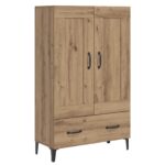 vidaXL Highboard Dub artisan 70 x 31 x 115 cm Kompozitné drevo – Obrázok 2