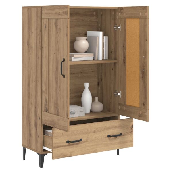 vidaXL Highboard Dub artisan 70 x 31 x 115 cm Kompozitné drevo – Obrázok 4