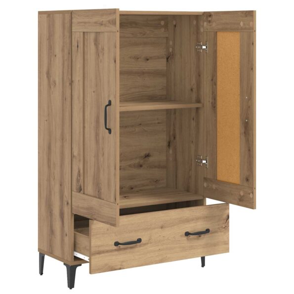 vidaXL Highboard Dub artisan 70 x 31 x 115 cm Kompozitné drevo – Obrázok 7