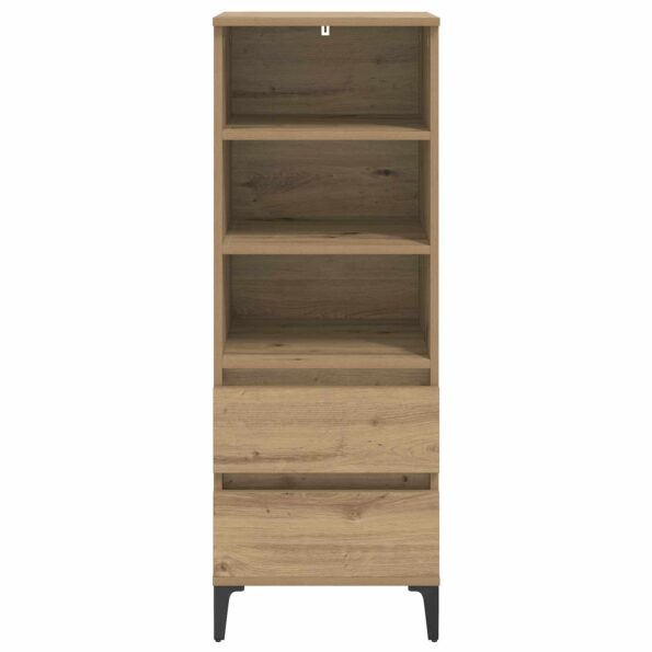 vidaXL Highboard Dub artisan 40 x 36 x 110 cm Kompozitné drevo – Obrázok 6