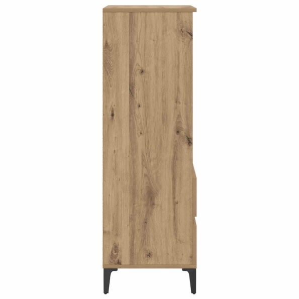 vidaXL Highboard Dub artisan 40 x 36 x 110 cm Kompozitné drevo – Obrázok 7